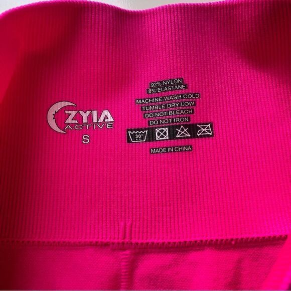 Zyia Seamless Hustle Shorts Hot Pink Compression Bike Small - Picture 8 of 9